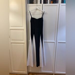 Chic Black and White Mini Dress